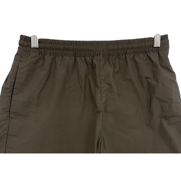 Feature Mens Brown Athletic Short Size Medium M Athleisure Training Pocket EUC - Picture 2 of 12